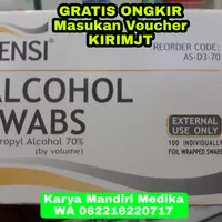 Alkohol swab - kapas alkohol - tisu alkohol Sensi isi 100