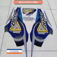 Stiker Striping Motor Honda Beat CW 2010 Biru