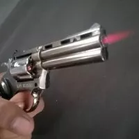Korek Api Pistol Revolver Magnum 357 Besar, Korek Gas Unik