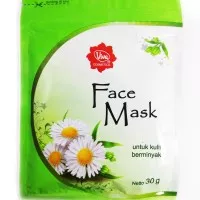 viva face mask 30g - untuk kulit berminyak (masker wajah viva)