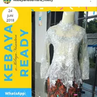 kebaya nusantara KEBAYA IJAB PUTIH SILVER kebaya brokat pengantin