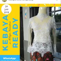 kebaya nusantara KEBAYA IJAB PUTIH kebaya brokat pengantin