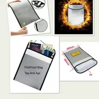 Fireproof Document Storage Bag / Tas Dokumen Anti Api