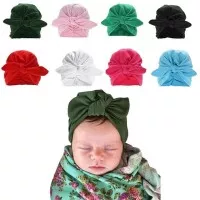 Turban bayi polos pita / Turban anak Motif pita / Jilbab bayi