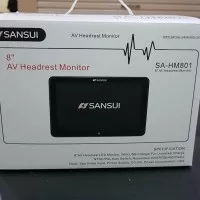 Headrest Monitor Sansui Clip On 8inch