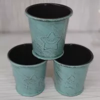 Vas Kaleng Mini / Vas Bunga Rustic / Vas Cangkir