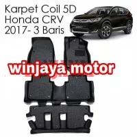 Karpet Mobil 5D Coil Honda CRV 2017 Mat 3 Baris