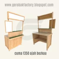 gerobak booth kayu knokdown portable