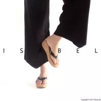 Sepatu Wanita Wedges Isabel - Melanie Wedges - Black / Hitam Murah