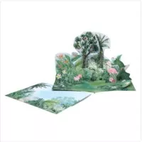 Pop Up Card Tropical Papercraft