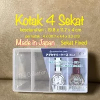 TP0120JP JAPAN Kotak Plastik 4 Sekat 400289 Accessories Case Box