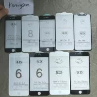 Tempered Glass 6D / 5D / 4D iPhone 6 6S 6+ 6S+ 7 7+ 8 8+ X Full Screen