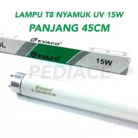 Lampu T8 Nyamuk UV EVACO 15W Lampu Nyamuk 15 watt Ultraviolet 45cm