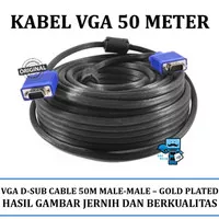 KABEL VGA 50 METER - VGA to VGA D-Sub Male to Male - High Quality