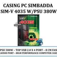 Casing PC Simbadda SIM V 4035 - 380 Watt Power supply 24 pin