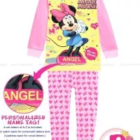 Piyama Minnie Mouse Pajamas JW 69 with Personalized Name Patch - Baby