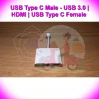 JN USB 3.1 Type C/F Male to USB 3.0 HDMI USB C USB-C Female White