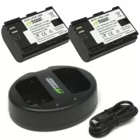 WASABI POWER Battery (2-Pack) And Dual USB Charger For Canon LP-E6 ORI