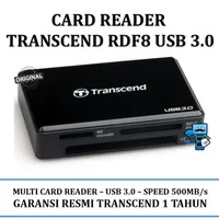 Card Reader Transcend RDF8 USB 3.0 All in 1 Multi Card Readers - Ori