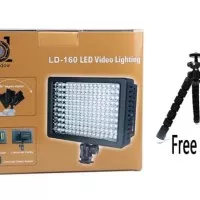 LD-160 HD-160 LED Video Lighting Studio Lamp Lampu Studio Foto BONUS G