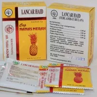 Jamu LANCAR HAID CAP NANAS MERAH - Herbal Almi pelncar haid