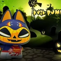 (CD PlayStation) ZHUAIMAO Halloween Cartoon Cat Vinyl Action Figures