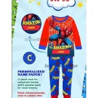 Piyama Anak Junior Wardrobe JW 65 C Spiderman (Baby Size) Name Patch