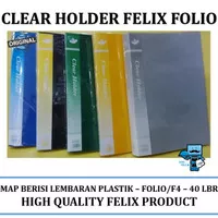 Clear Holder Felix ukuran Folio isi 40 lembar