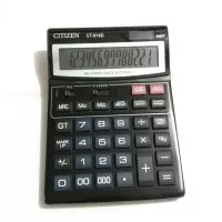 Kalkulator Citizen Ukuran Besar 14 Digit Baterai AA Biasa Kantor Toko