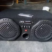 Speaker Aktif Mobil Bluetooth USB MMC Radio FM