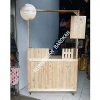 Booth kayu / booth jati belanda / gerobak kayu / grobak