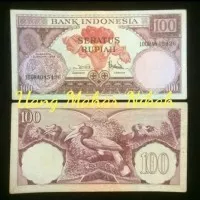 Uang Kuno 100 Rupiah Seri Bunga Tahun 1959
