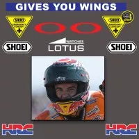 Stiker Helm Sticker Helmet Shoei Mark Marquez Lotus