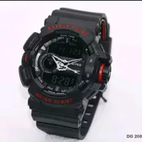 jam tangan digitec original pria digitec 2080 black list red