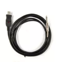 USB Guitar Link Audio Cable for PC Mac 3M - AY14 - Black - JMNHA 312