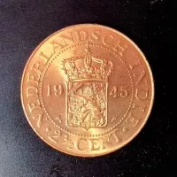 Koin Uang Logam Lama Kuno Benggol 2,5 Sen Cent Nederlandsch Indie 1945