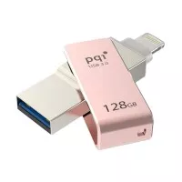 Pqi iConnect Lightning Apple & USB 3.0 Mini OTG Flashdisk - Rose Gold