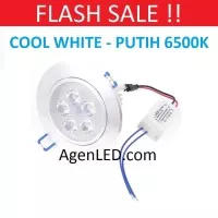 Lampu Downlight LED Spot sorot 5W PUTIH 5 w watt mata 5watt COOL WHITE