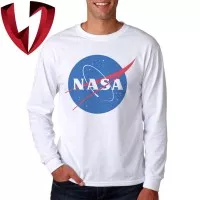 Kaos Lengan Panjang Pria / Wanita - NASA Logo