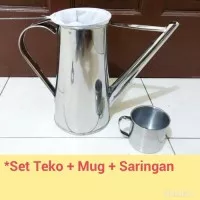 Grosir set teko thai tea + mug + saringan