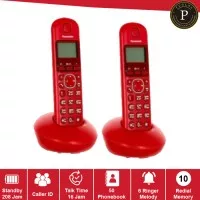 Telepon Wireless Panasonic KX-TGB212 - RED / Telepon Kantor Rumah