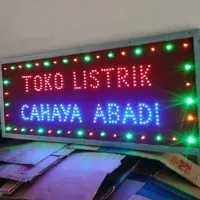 outdor led sign / tulisan lampu led outdor toko listrik