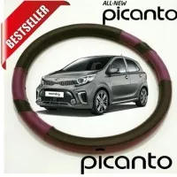 Cover Stir Mobil Picanto Or Kia All New Picanto Ungu kom Hitam