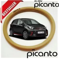 Cover Stir Kia Picanto Or Kia All New Picanto Coklat Biege polos