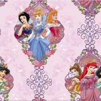 wallpaper dinding anak motif princess