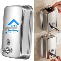 Tempat sabun cair stainless 800 ml - dispenser soap stainles murah