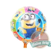Balon Karakter minion / Balon Bulat minion/ Balon Foil minion