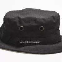 Topi Rimba Polos Hitam