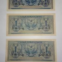 Barang antik uang kuno Indonesia 1 rupiah tahun 1956