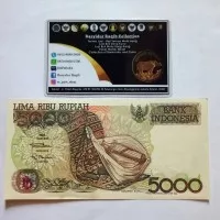 Uang Kuno Sasando Rote 5000 Rupiah IDR Indonesia Tahun 1992 AUNC-UNC